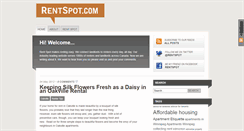 Desktop Screenshot of blog.rentspot.com