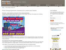 Tablet Screenshot of princegeorge.rentspot.com