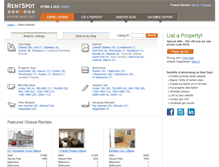 Tablet Screenshot of ottawa.rentspot.com