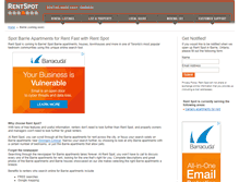 Tablet Screenshot of barrie.rentspot.com
